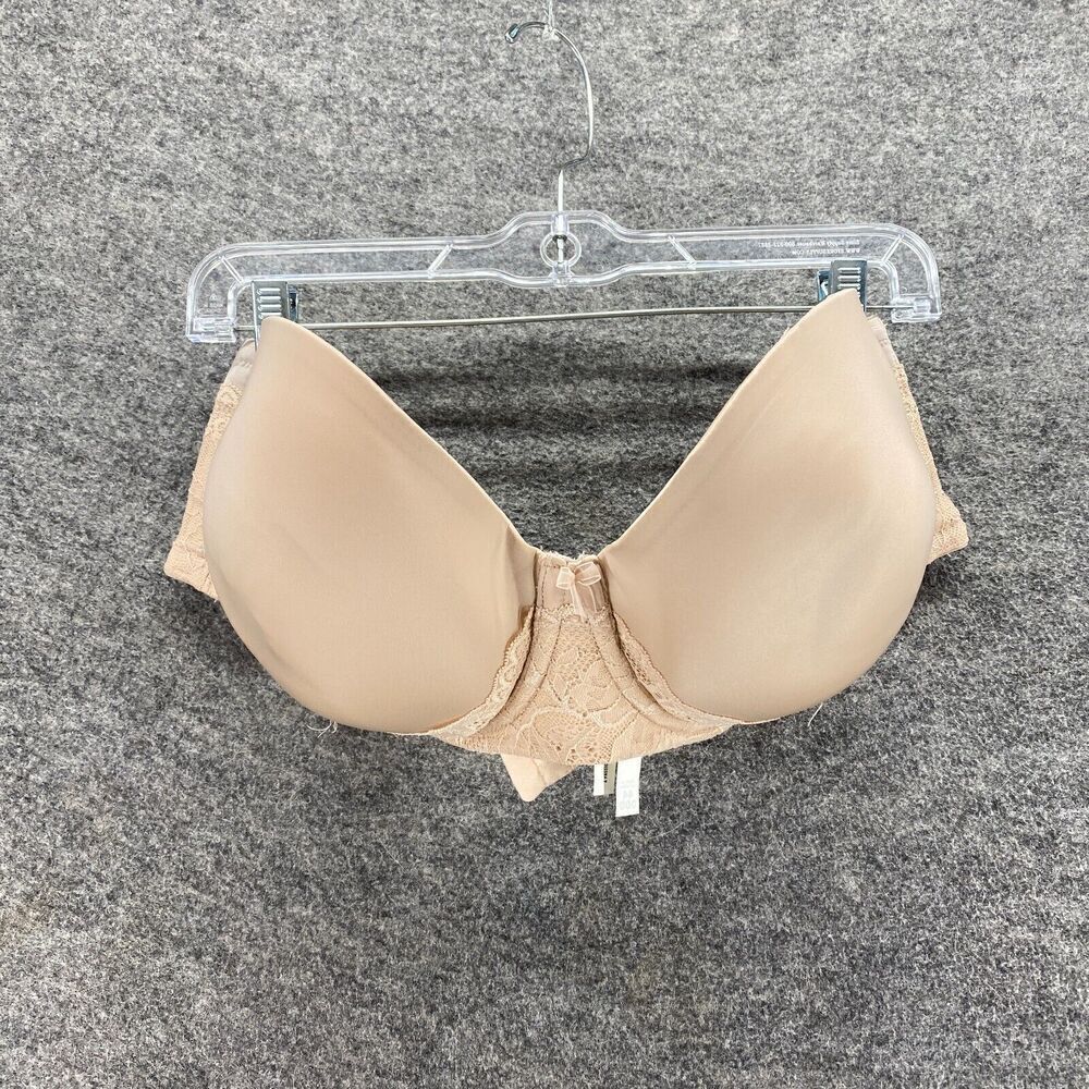 Torrid Bralette Bra Women 44DDD Beige Floral Lace Opaque Underwired Strapless
